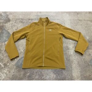 Arc'teryx Kyanite Jacket Mens Medium Brown Fleece Full Zip Stretch Hiking Trail
